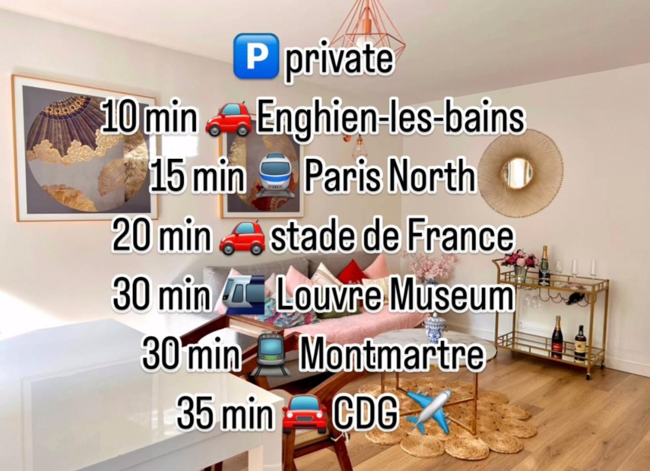 85 M2 Proche De Paris Stade De France Parking Free Apartment *